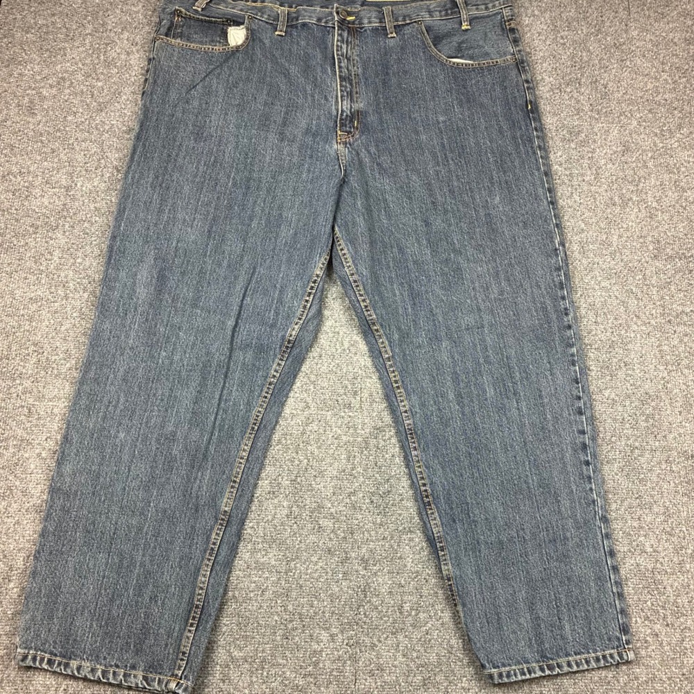 Arizona Jean Company Mens Size 48x30 (46x28) Relaxed Fit Jeans Blue Denim Cotton